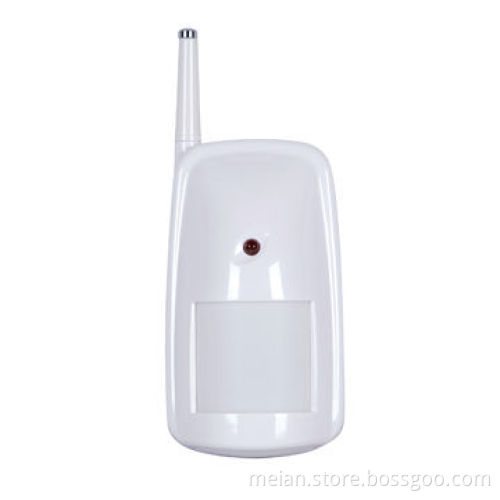 Wireless PIR sensor with external antenna to detect intrusion for indoor use